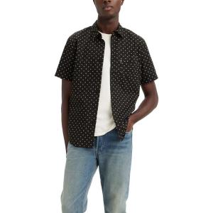 Levi’s Men’s Classic 1 Pocket Short Sleeve Button Up Shirt (Also Available in Big)(Asteroid Geo Meteorite)