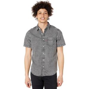 Levi’s Men’s Classic 1 Pocket Short Sleeve Button Up Shirt (Also Available in Big)(Greys)