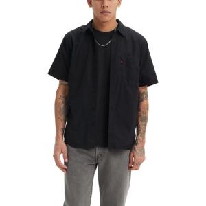 Levi’s Men’s Classic 1 Pocket Short Sleeve Button Up Shirt (Also Available in Big)(Jet Black)
