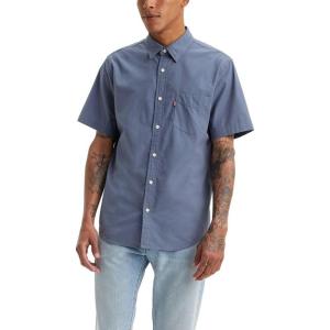 Levi’s Men’s Classic 1 Pocket Short Sleeve Button Up Shirt (Also Available in Big)((New) Vintage Indigo X)