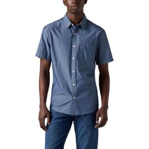 Levi’s Men’s Classic 1 Pocket Short Sleeve Button Up Shirt (Also Available in Big)(Normand Indigo Dobby)