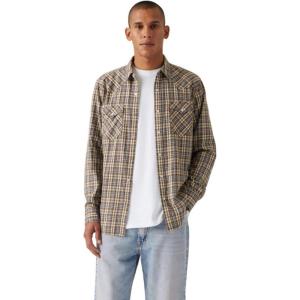Levi’s Men’s Classic Western Shirt (Also Available in Big & Tall)(Bronx Plaid Rain Drum)
