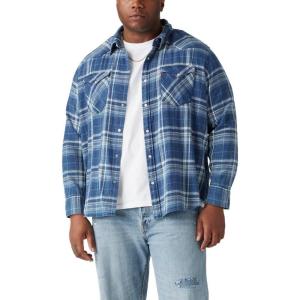 Levi’s Men’s Classic Western Shirt (Also Available in Big & Tall)(Crater Indigo Plaid)