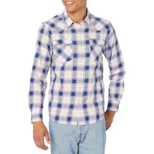 Levi’s Men’s Classic Western Shirt (Also Available in Big & Tall)(Hugo Plaid Sodalite Blue)