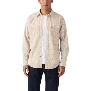Levi’s Men’s Classic Western Shirt (Also Available in Big & Tall)((New) Carsen Ditsy Oatmeal)