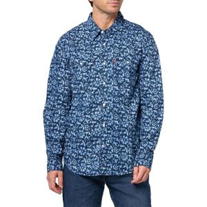 Levi’s Men’s Classic Western Shirt (Also Available in Big & Tall)((New) Malcolm Floral Dress Blues)