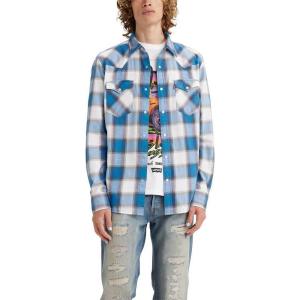 Levi’s Men’s Classic Western Shirt (Also Available in Big & Tall)((New) Van Plaid Sea of Belize Plaid)