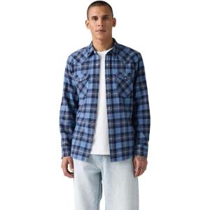Levi’s Men’s Classic Western Shirt (Also Available in Big & Tall)(Niklas Plaid Quiet Harbor (Non Stretch))
