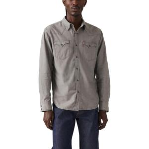 Levi’s Men’s Classic Western Shirt (Also Available in Big & Tall)(Trell Black Chambray Enzyme)