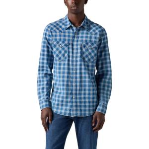 Levi’s Men’s Classic Western Shirt (Also Available in Big & Tall)(Weaver Indigo Shadow Plaid)