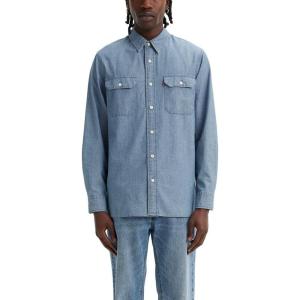 Levi’s Men’s Classic Worker Long Sleeve Shirt(Billie Light Chambray)