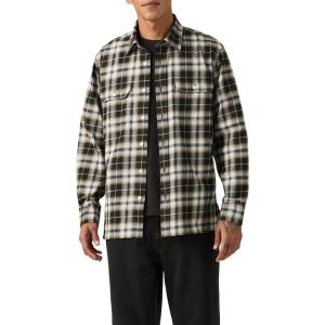 Levi’s Men’s Classic Worker Long Sleeve Shirt((New) Ehsan Plaid Jet Black)