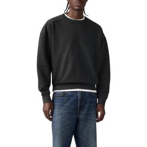 Levi’s Men’s Delany Crewneck Sweatshirt((New) Jet Black)