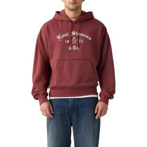 Levi’s Men’s Graphic Boxy Hoodie((New) Gothic Red)