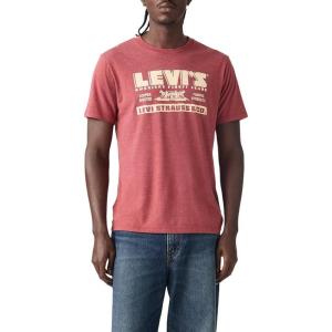 Levi’s Men’s Graphic Tee (Also Available in Big & Tall)((New) Americas Finest Earth Red)