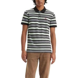 Levi’s Mens Housemark Polo(Cavern Stripe Dusty Aqua)