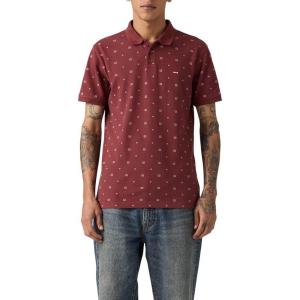 Levi’s Mens Housemark Polo((New) Ebba Geo Oxblood)