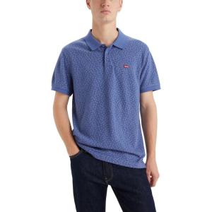 Levi’s Mens Housemark Polo((New) Sunnie Foulard Coastal Fjord)