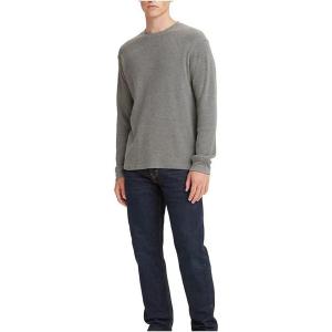 Levi’s Men’s Long Sleeve Relaxed Thermal Shirt(Chisel Grey Heather)