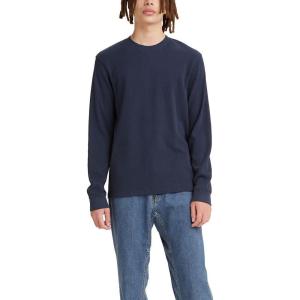 Levi’s Men’s Long Sleeve Relaxed Thermal Shirt(Dress Blues)