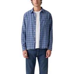 Levi’s Mens Overall((New) Hakan Plaid Sunshine Blue)
