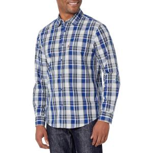 Levi’s Mens Overall(Peter Plaid Arctic Ice)