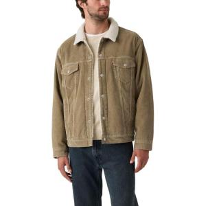 Levi’s Men’s Relaxed Fit Sherpa Trucker((New) Timber Wolf (Non Stretch))
