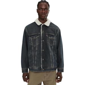 Levi’s Men’s Relaxed Fit Sherpa Trucker(Night Shadows)