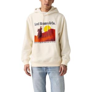 Levi’s Men’s Relaxed Graphic Pull Over (Also Available in Big & Tall)((New) Archival Western Egret)