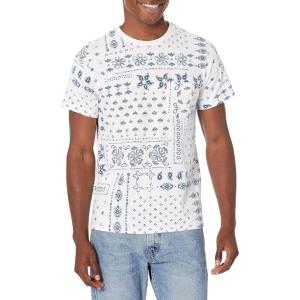 Levi’s Men’s Short Sleeve Classic Pocket Tee (Available in Big)(Bandana Remix Bright White)