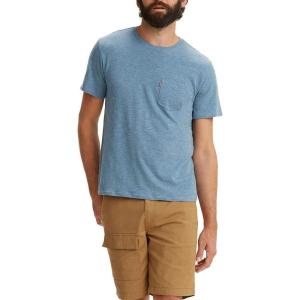 Levi’s Men’s Short Sleeve Classic Pocket Tee (Available in Big)(Indigo Wash Heather)