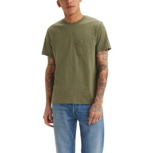 Levi’s Men’s Short Sleeve Classic Pocket Tee (Available in Big)(Moss Olive Jersey)
