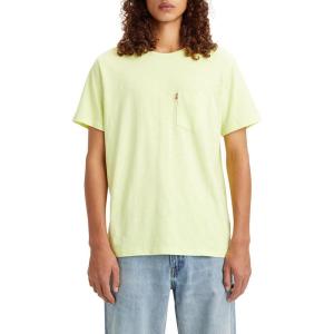 Levi’s Men’s Short Sleeve Classic Pocket Tee (Available in Big)((New) Sunny Lime)
