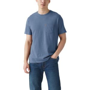 Levi’s Men’s Short Sleeve Classic Pocket Tee (Available in Big)((New) Sunset Blue)
