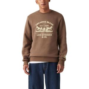 Levi’s Men’s Standard Graphic Crewneck((New) Archival Crew Rain Drum)