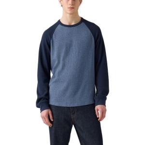 Levi’s Men’s Thermal Raglan Crewneck(Vintage Indigo)