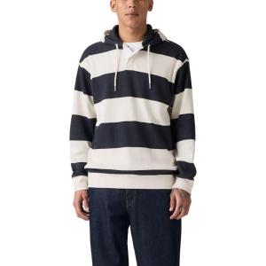 Levi’s Men’s Thermal Rugby Hoodie(Varsity Navy Blazer)