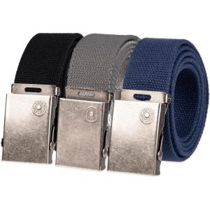 Levi’s Unisex-Adult Casual Cut-To-Fit Web Belt Sets – 3 Pack Straps with Interchangeable Buckle(Black/Blue/Grey)