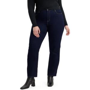 Levi’s Women’s 724 High Rise Straight Jeans (Plus Size)((New) Cast Shadows – Dark Indigo)