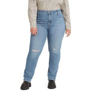 Levi’s Women’s 724 High Rise Straight Jeans (Plus Size)(Slate Fixer – Light Indigo)