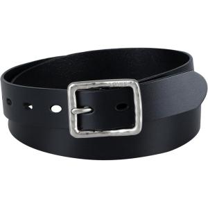 Levi’s Women’s Casual Leather Belt With Square Buckle – Stylish Jeans & Dress Belt (Regular & Plus Sizes)(Black Centerbar)