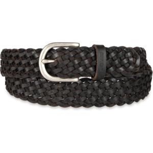 Levi’s Women’s Fully Adjustable Casual Leather Braided Belt for Jeans and Dresses(Black)