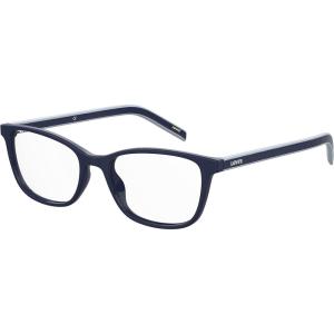 Levi’s Women’s LV 1032 Cat Eye Prescription Eyewear Frames, Blue/Demo Lens, 49 mm, 16mm