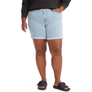 Levi’s Women’s Mid-Length Shorts((New) Lapis Outsider – Medium Indigo)