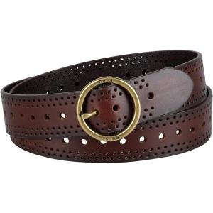 Levi’s Women’s Multi-Perforate Fully Adjustable Casual Belt for Jeans, Trousers and Dresses(Brown)