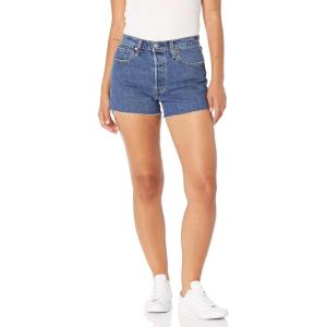 Levi’s Women’s Premium 501 Original Shorts ​​​​​(Also Available in Plus)(Salsa Halfway – Medium Indigo)