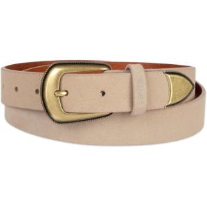 Levi’s Women’s Slim Casual Western Style Leather Jean Belt With Metal Tip – Regular & Plus Sizes(Taupe Suede)