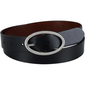 Levi’s Women’s Two-in-One Reversible Twisted Centerbar Casual Leather Jean Belt Flip-to-Reverse Buckle(Black/Brown)