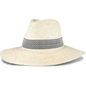 Levi’s Women’s Wide Brim Straw Hat with Woven Band(Black)