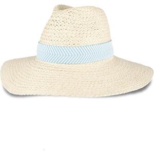 Levi’s Women’s Wide Brim Straw Hat with Woven Band(Blue)